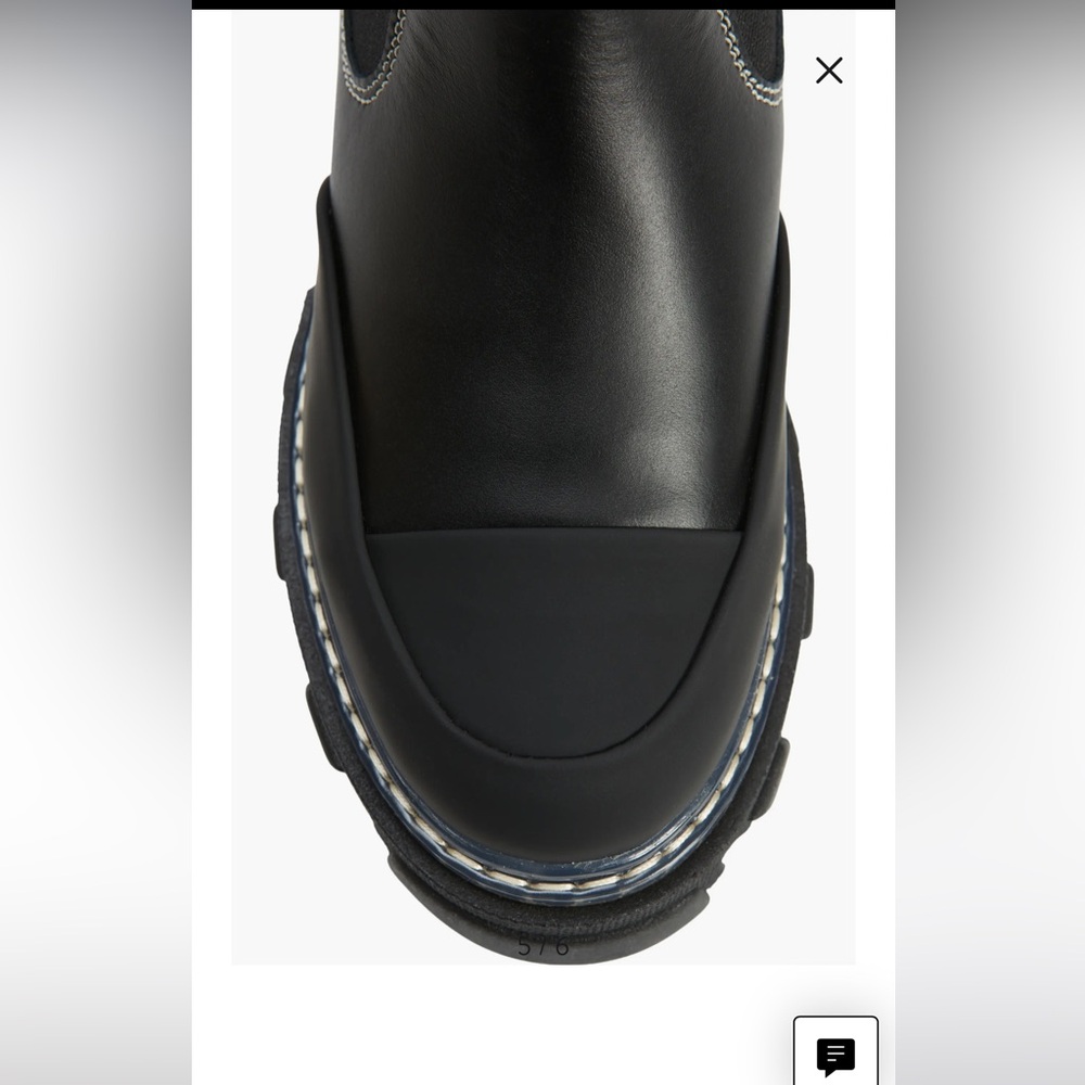 GANNI Cleated Mid Chelsea Boot - Picture 3 of 8